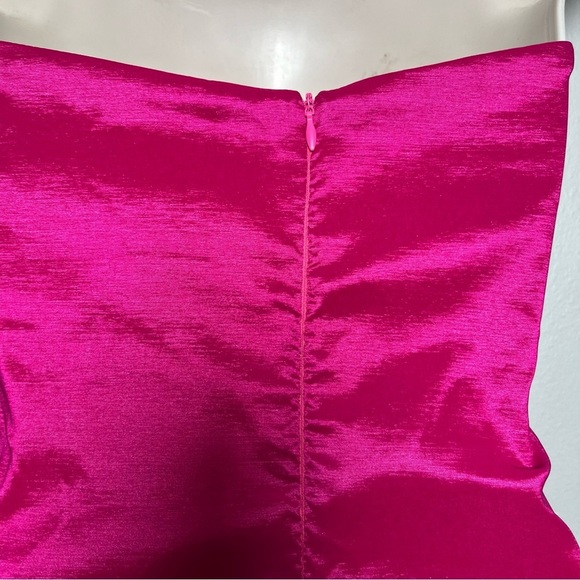 NEW ASOS Club L London Dress 4 Hot Pink Party Event Avant Garde Barbie Mini - Picture 3 of 11